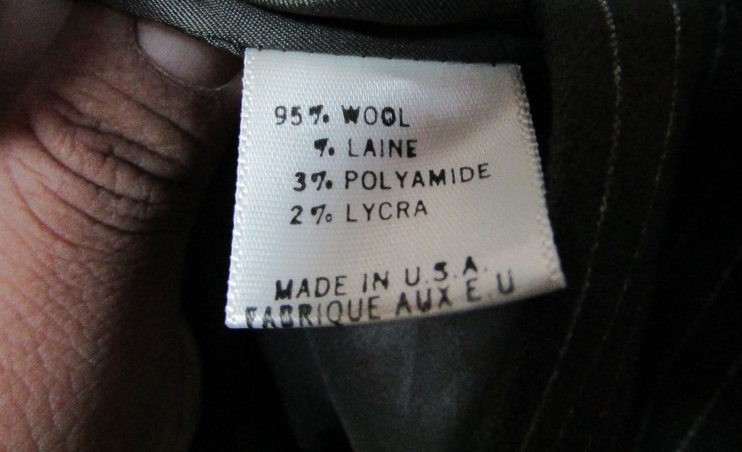 Theory Women's Green Pinstripe Wool Blend Blazer Jacket Size 6