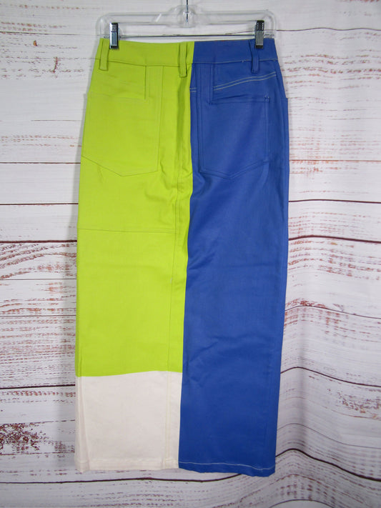 Simon Miller Simi Women's Colorblock Denim Skirt Size 4