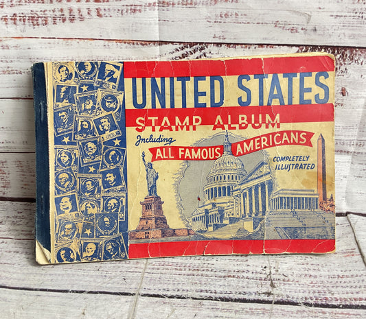 Collection of United States & International Lot of 3 Stamp Albums