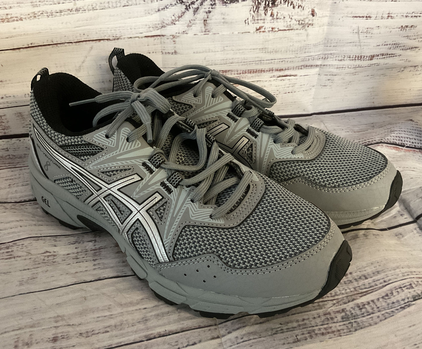 Asics Women's Gel Venture 8 Sneakers Silver 7.5 Wide