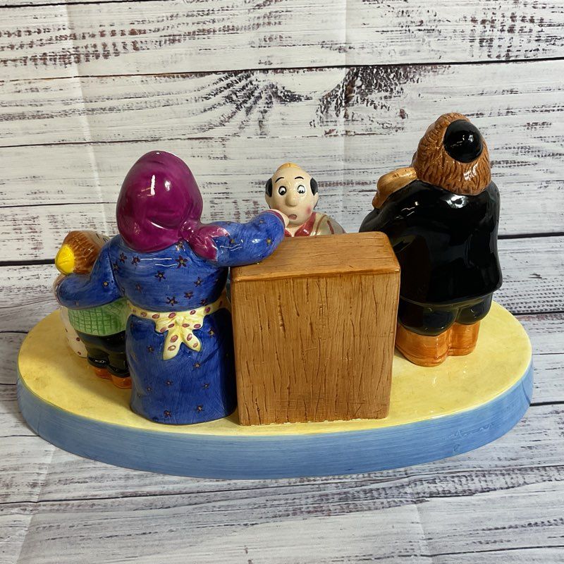 LOTUS Rabi & Family Singing Playing Music Porcelain Menorah- 14" x 7.5" x 7.5"