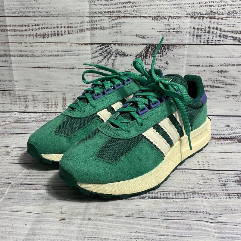 Adidas Retropy E5 Court Green & Purple Athletic Shoe Men's 8.5 US