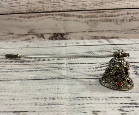 Vintage Comstock Pewter Art Nouveau Cherub Candle Snuffer