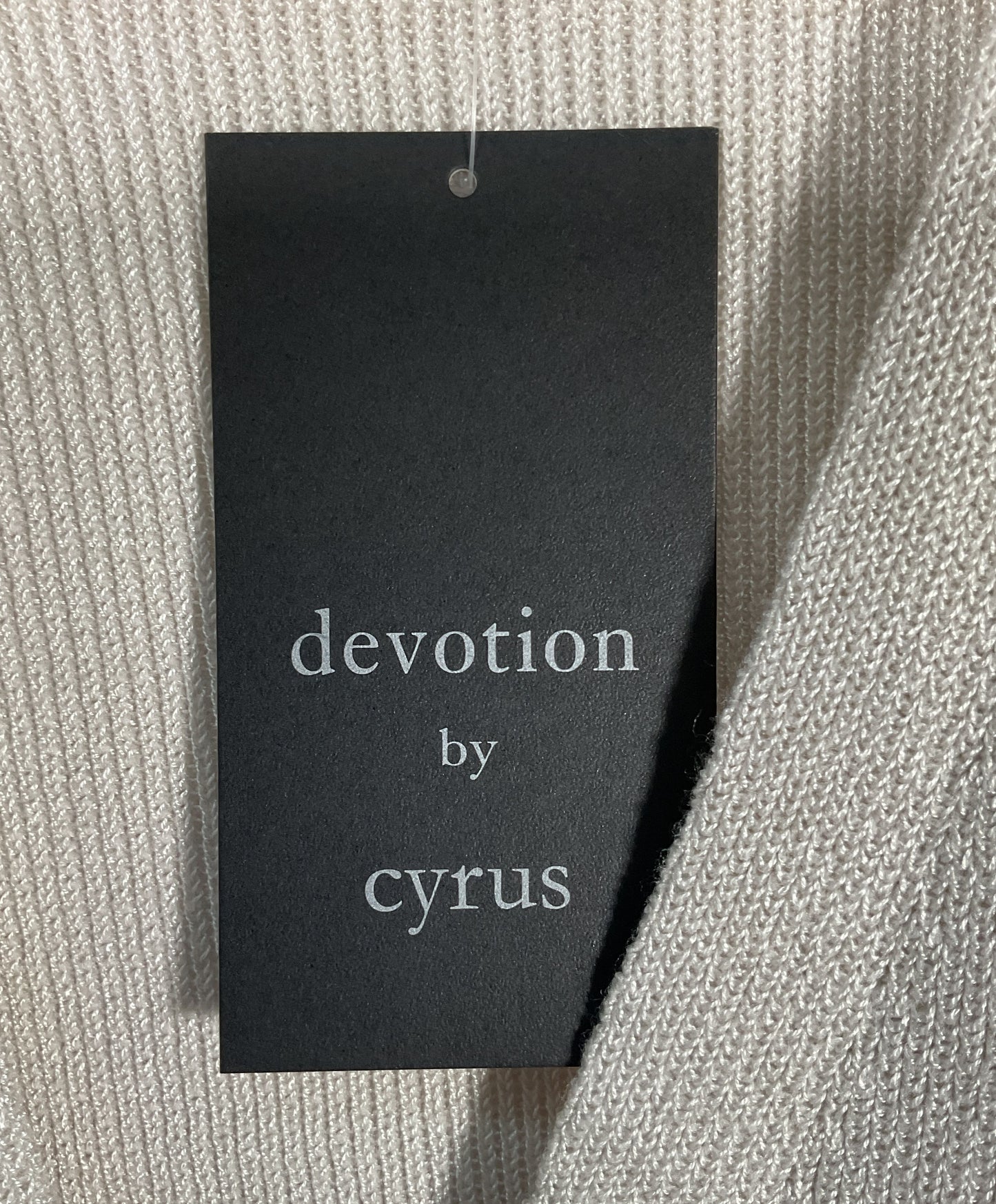 Devotion by Cyrus Women's Beige Open Cardigan Sweater Size L
