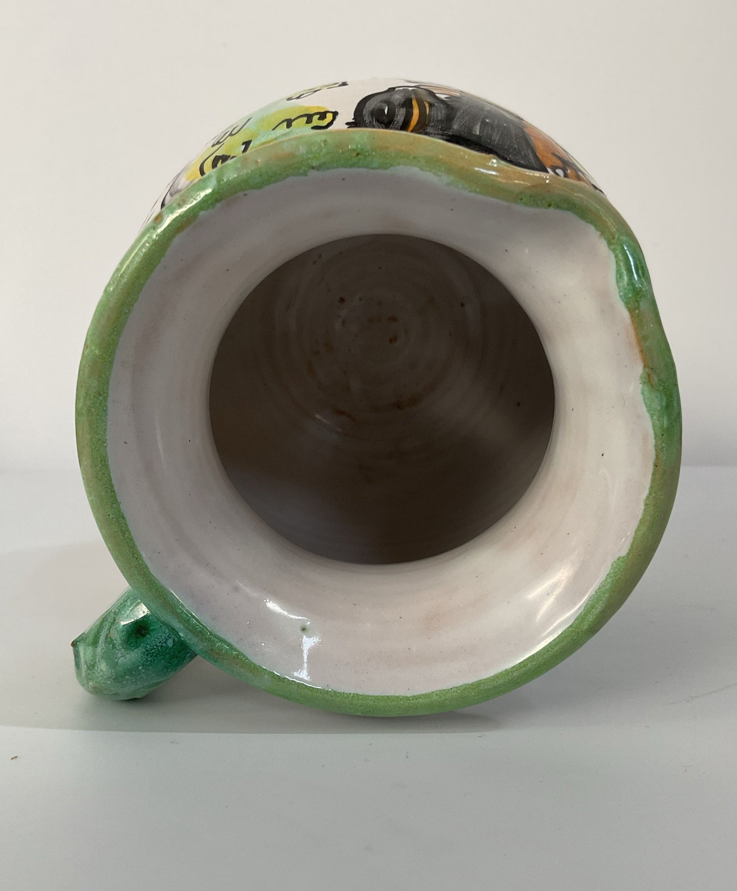 Vintage Santa Fe Puente Pottery Restaurante Botin Handcrafted Ceramic Pitcher