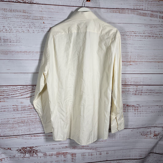 Todd Snyder Albini Long Sleeve Ivory White Button Up Shirt - Size 17