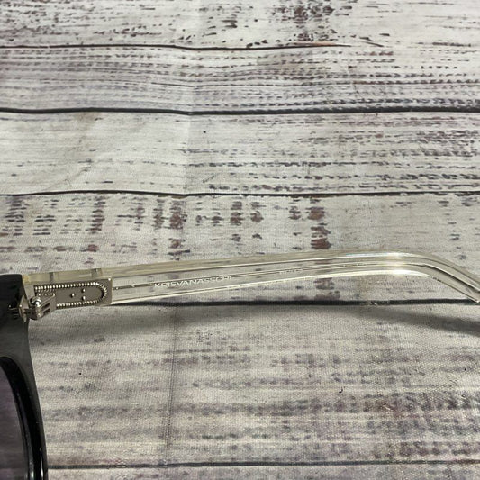 Kris Van Assche Linda Farrow KVA13 Black/Clear Purple Lens Sunglasses 49-25-140