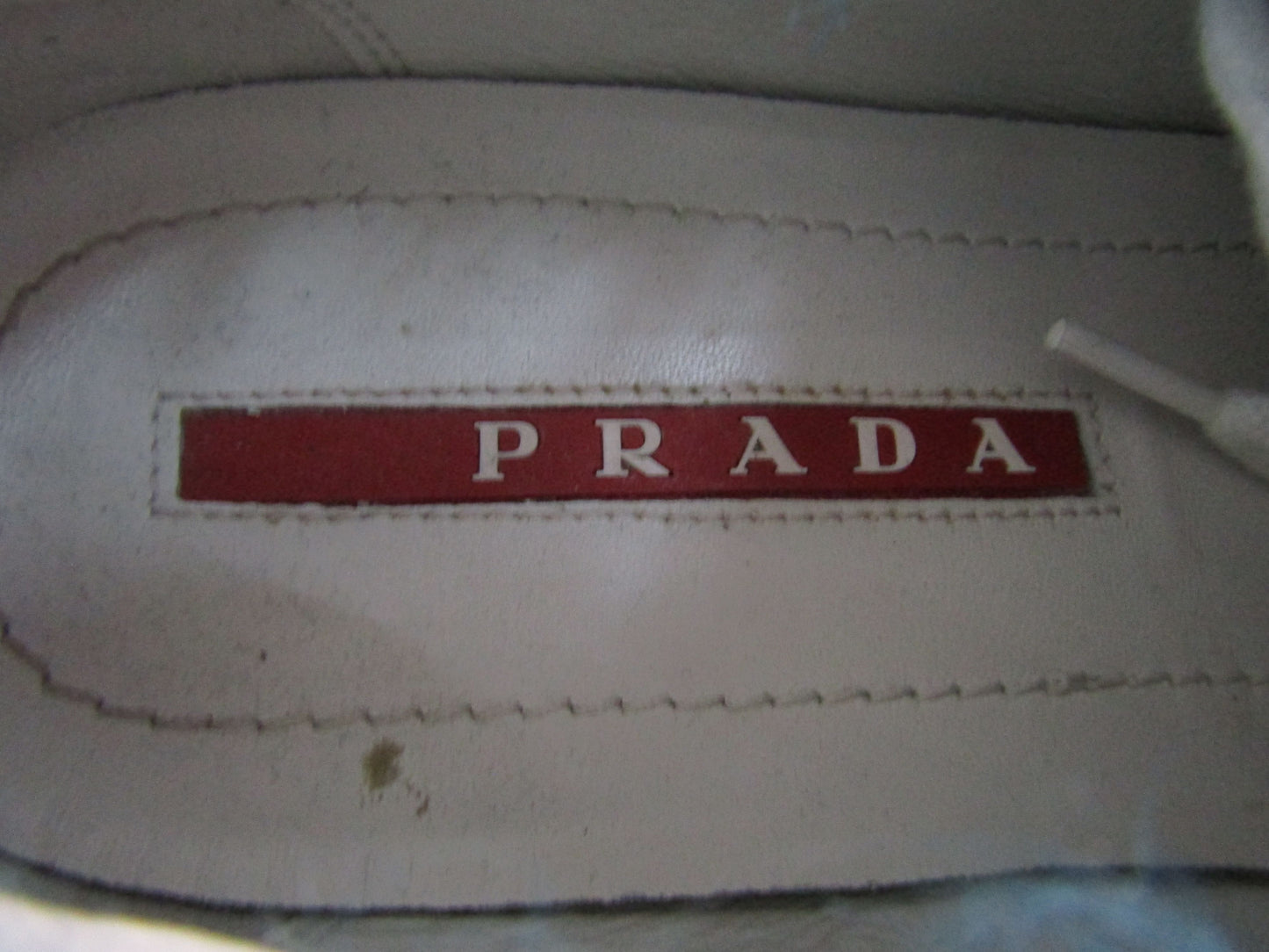 Prada Frankenstein Women's Faux Fur Leather Low Top Sneakers Made in Italy