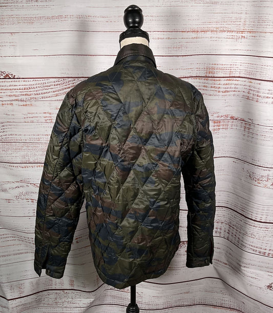 Scotch & Soda Camo Print Quilted Jacket Green L