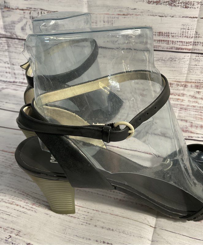 Women's Camper Black Leather Strappy Heels Size 39 EU/ 8.5 US