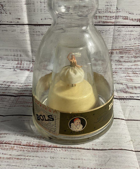 Vintage Bols Ballerina Liqueur Bottle Music Box –Rotating Dancer Liquor Decanter