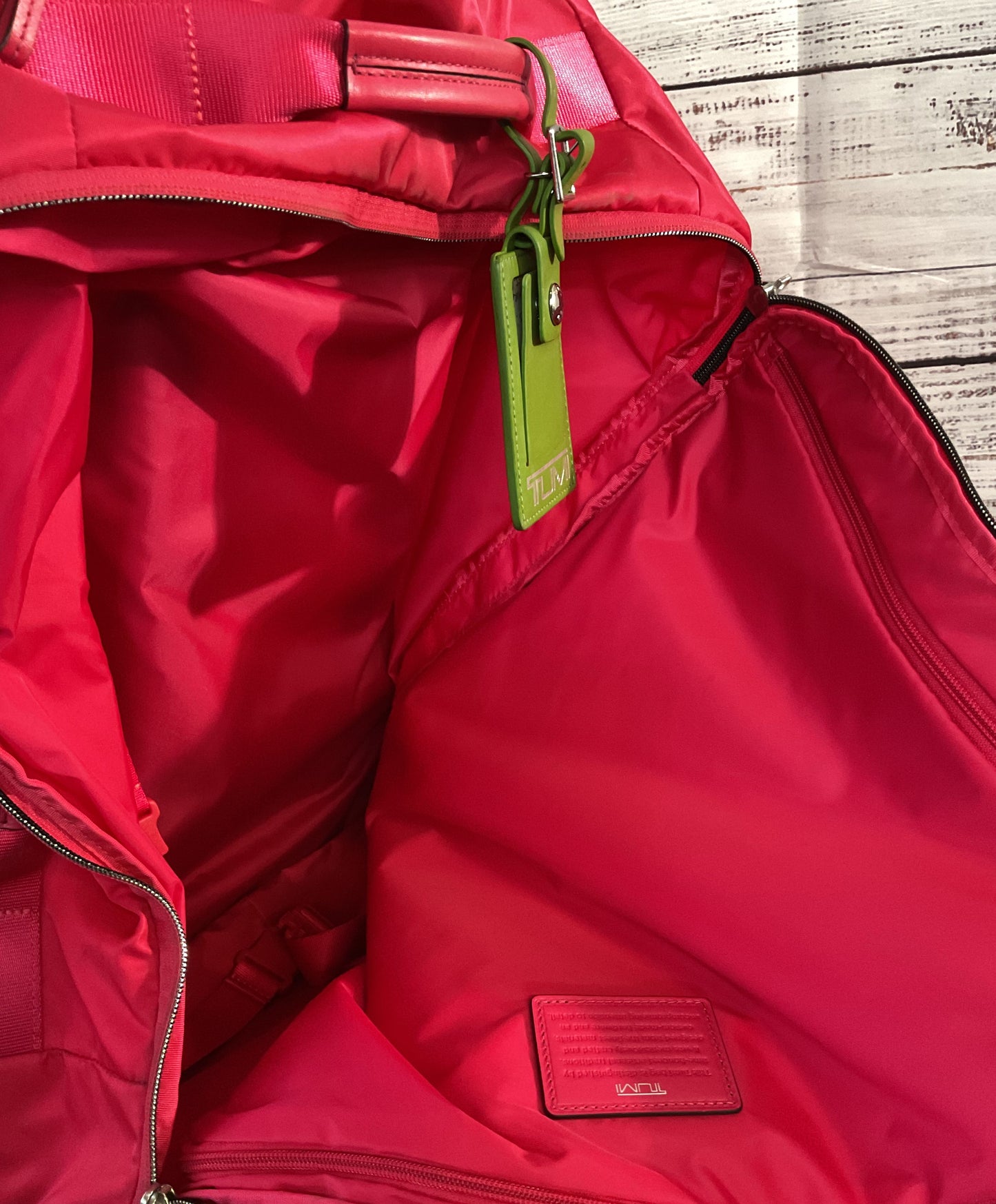 Tumi Voyageur Super Leger Carry On Suitcase Red