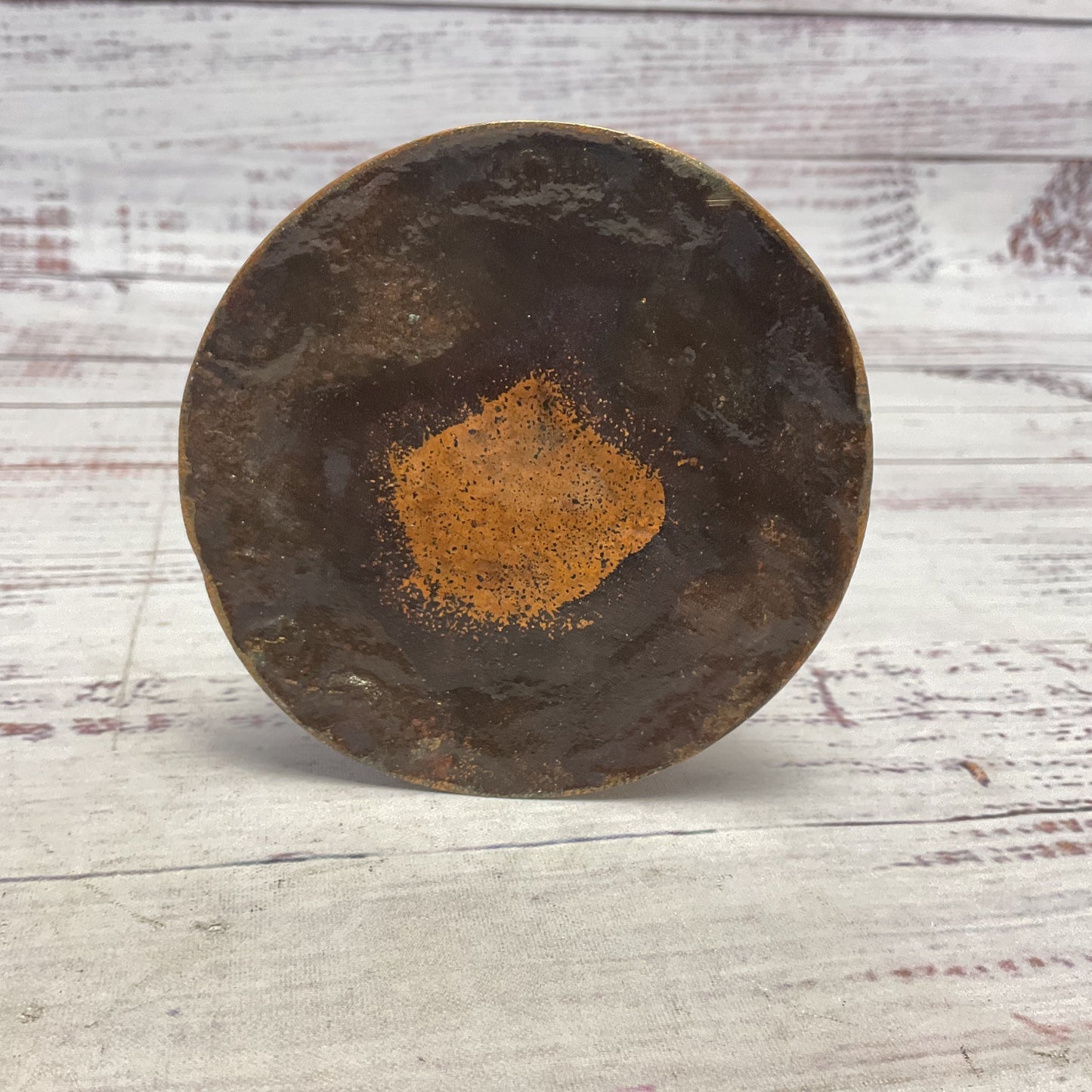 Hand Hammered Vintage Copper Bud Vase 12" 2lb Thick Walled