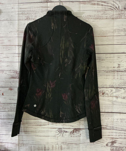 Women's Lululemon Black Floral Jacket Size XS
