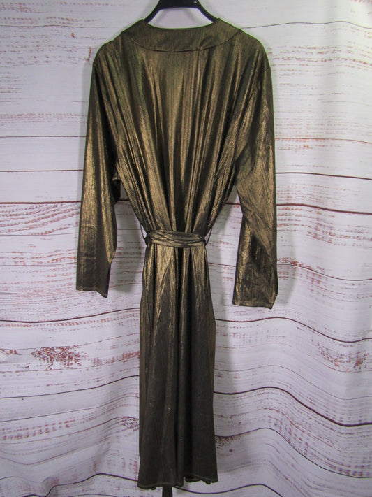 Nina Parker Women's Metallic Bronze Duster Jacket Size L