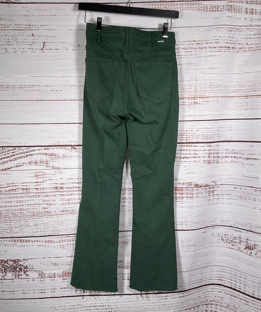 Mother The Hustler Ankle Fray Jeans Green 26