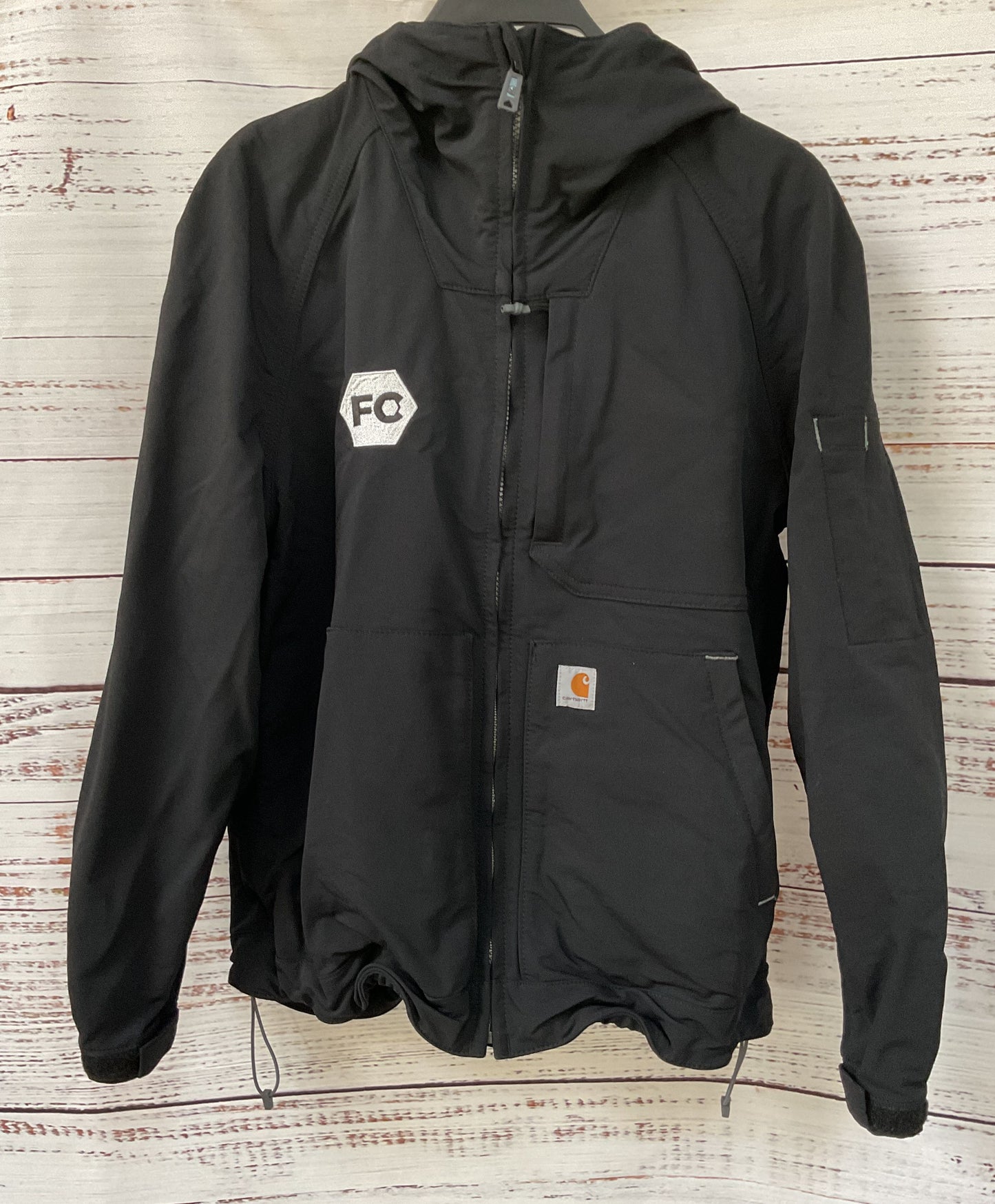 Carhartt Super Dux Women's Black Hooded Jacket Size M OJ5343-W