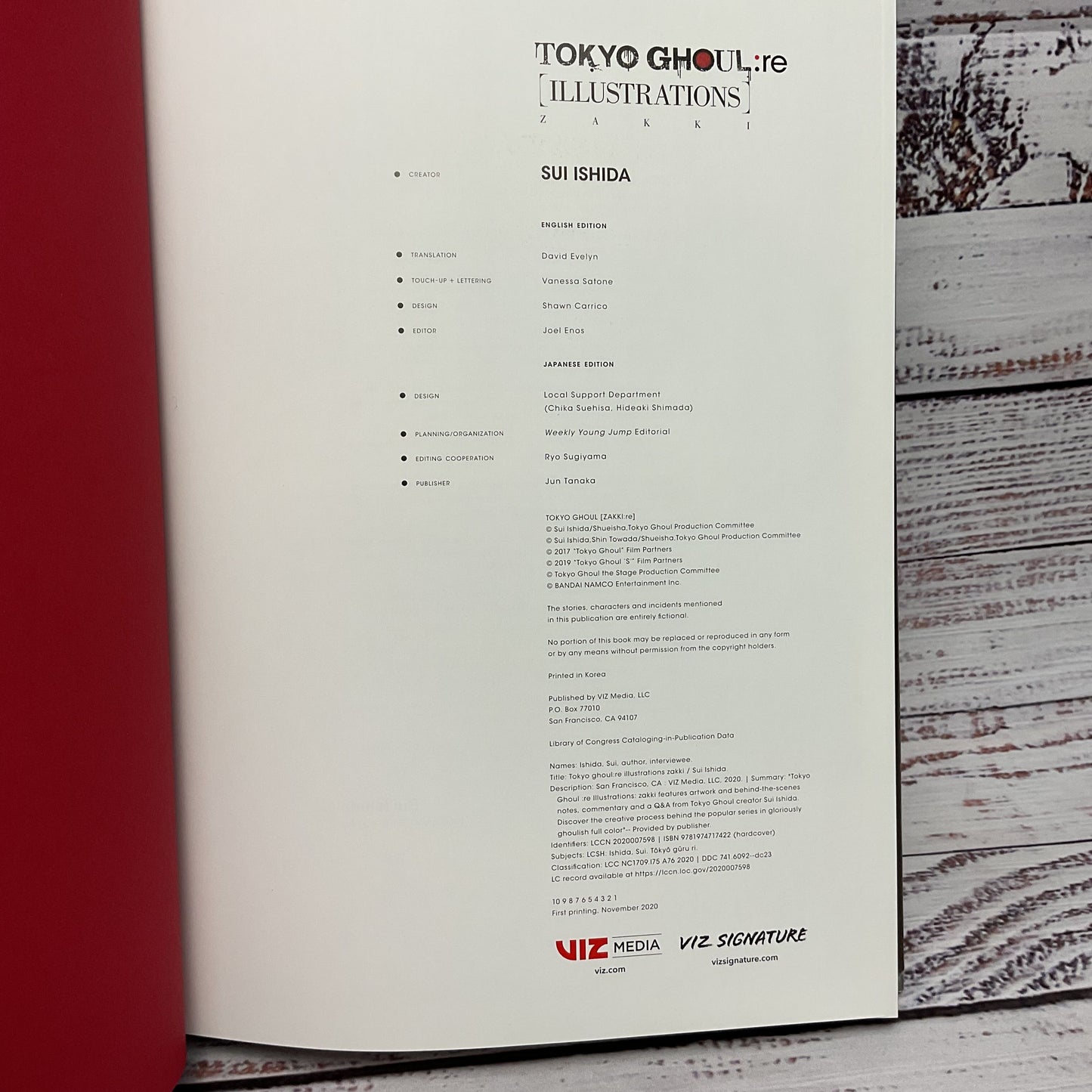 Tokyo Ghoul Re Illustrations Art Book Zakki Hard Cover