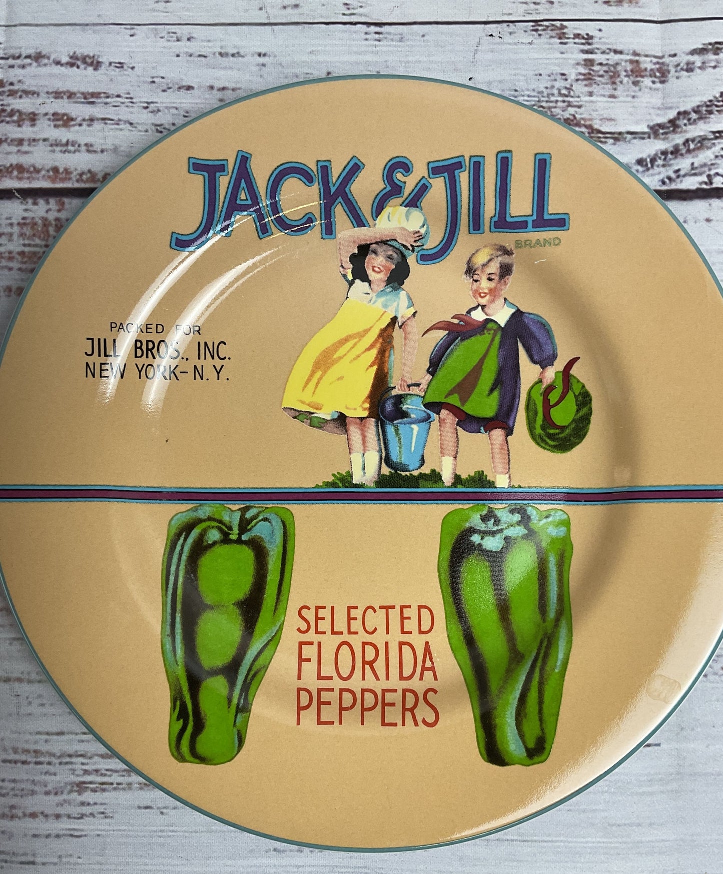 Sakura Oneida Vintage Label Jack And Jill 8" Plate