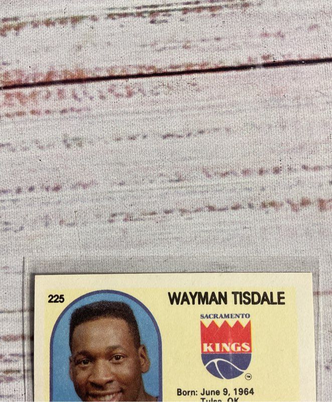 Vintage Wayman Tisdale Signed 1989 NBA Hoops #225 Trading Card