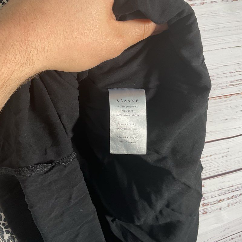 Sezane Elie Leopard Print Belted Flowy Viscose Skirt - Size 34