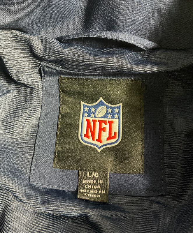 NFL Seattle Seahawks Men's Large Full Zip Blue & Green Jacket