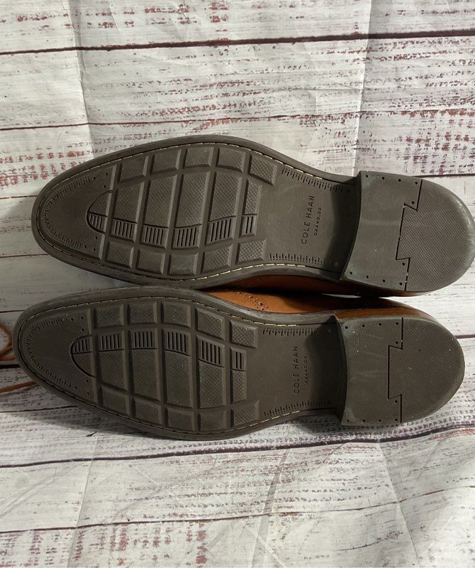 Cole Haan Dress Shoes Men's C20322 Size 9.5M Warren Wing Oxford Tan Leather