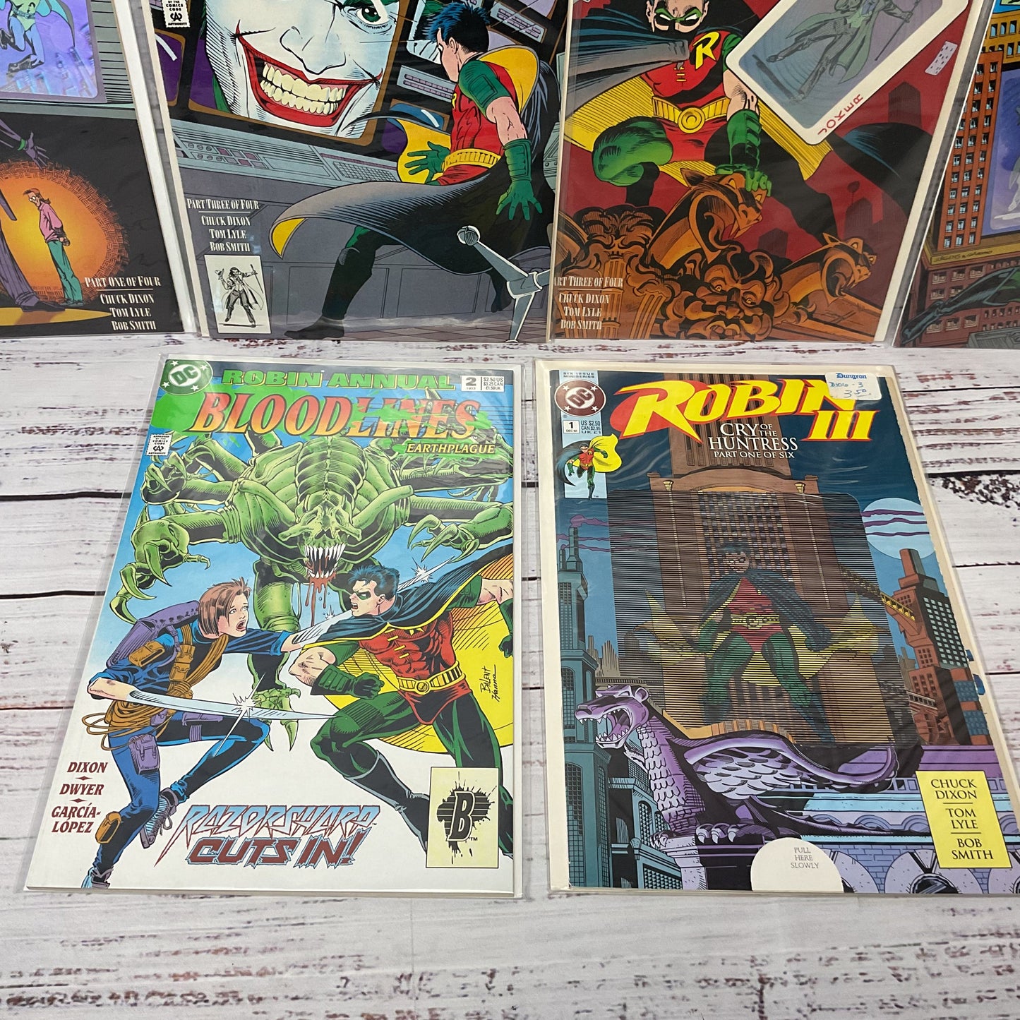 Robin , II, III Lot Of 14 Comic Books Holographic