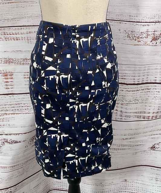 Samantha Sung Annette Pencil Skirt Blue 0