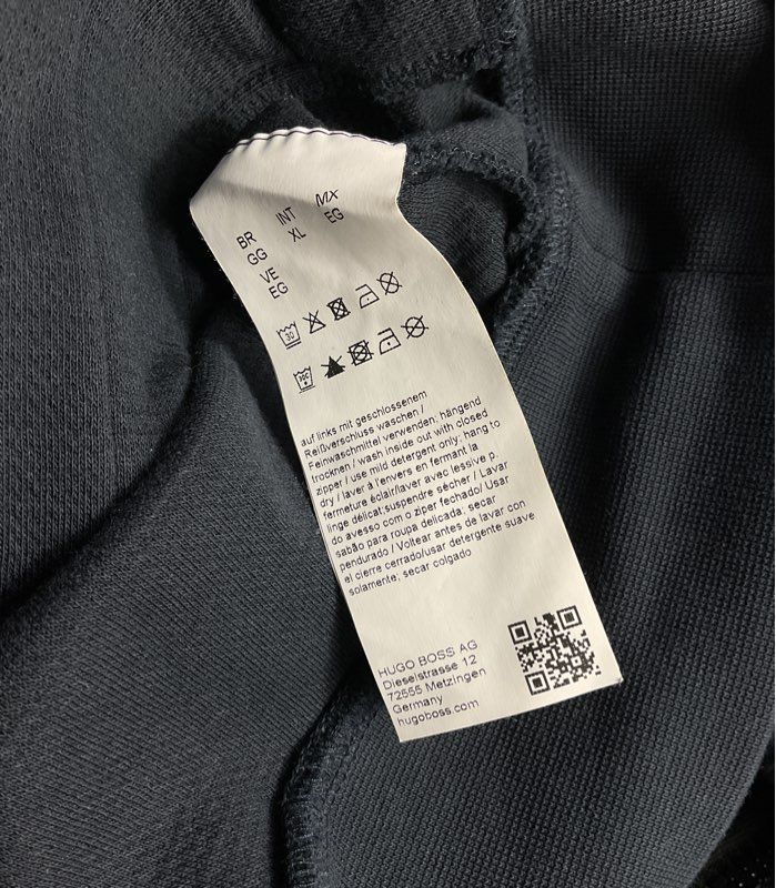 Boss Hugo Boss Knit Full Zip Sweater Navy XL