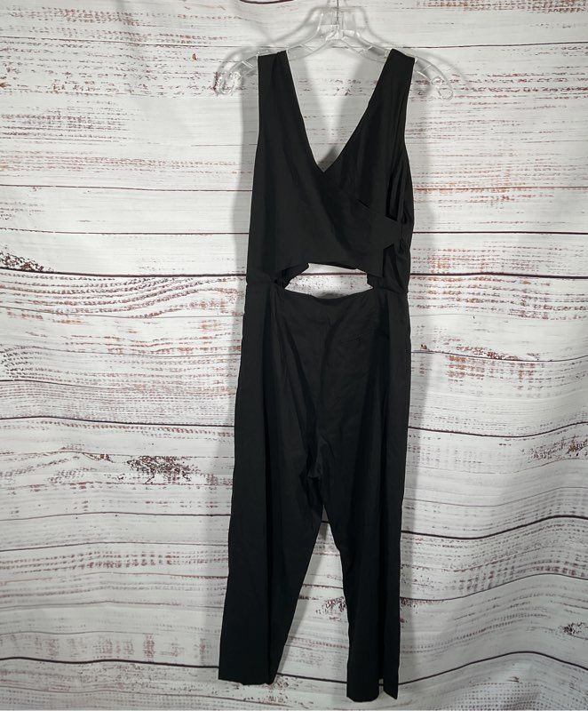 Apiece Apart Women's Black Linen Blend Jumpsuit Size Made in USA