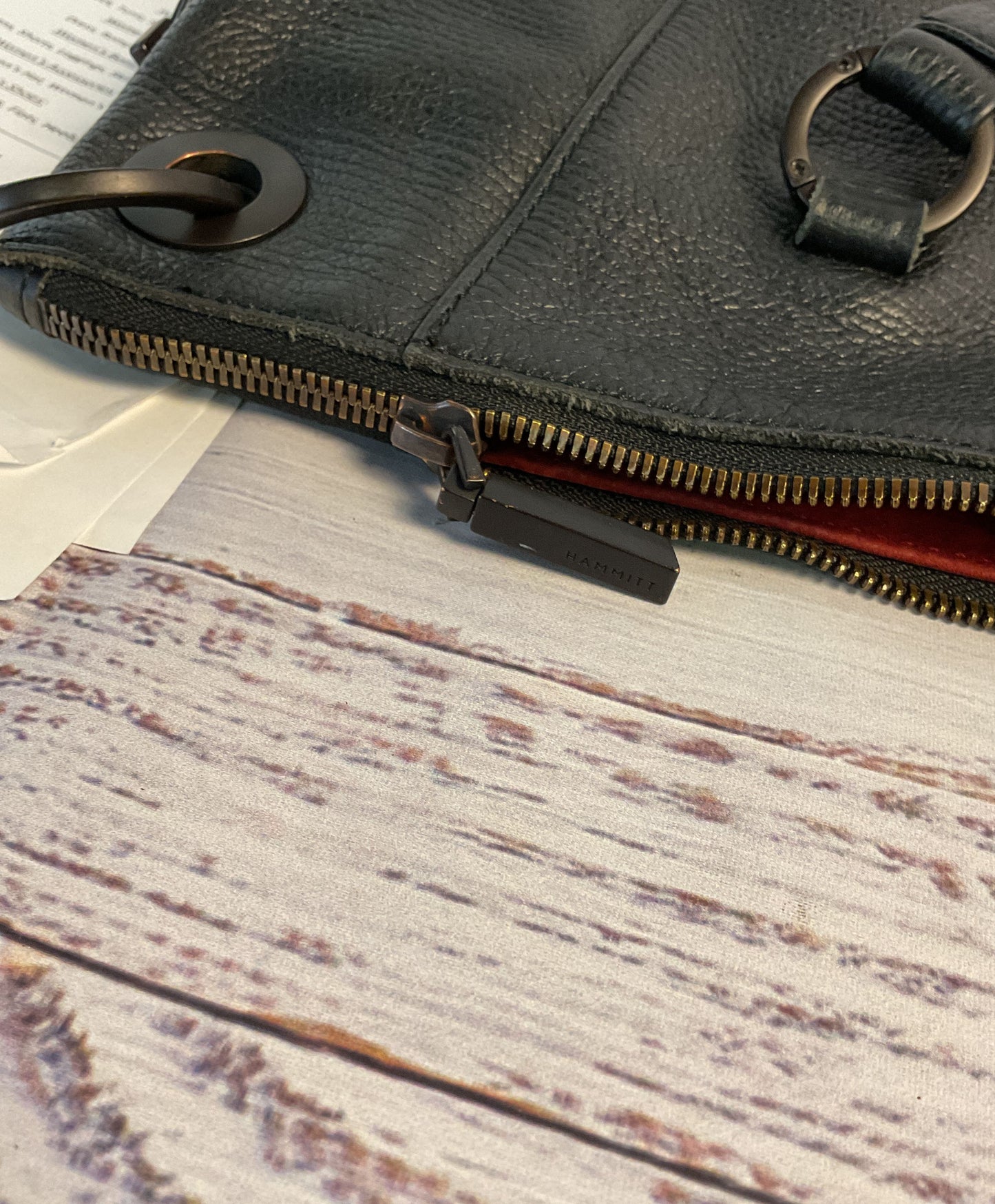 Women's Hammitt Black Leather Handbag with strap