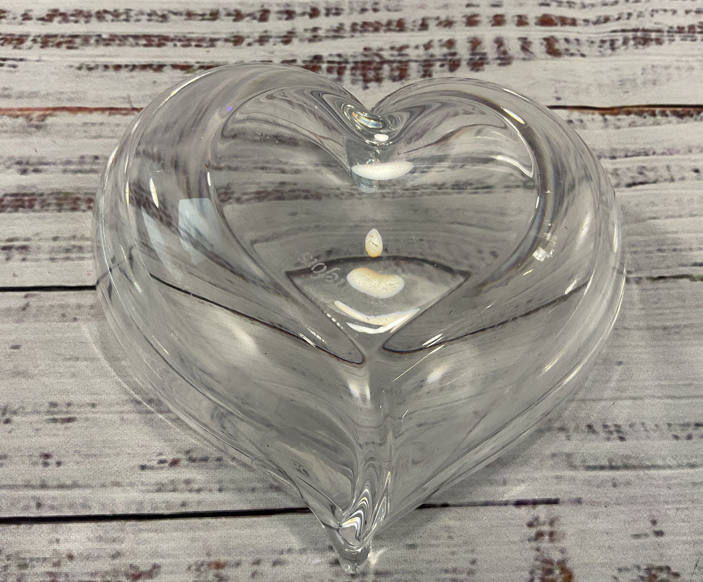 Orrefors Small Heart Votive Bowl