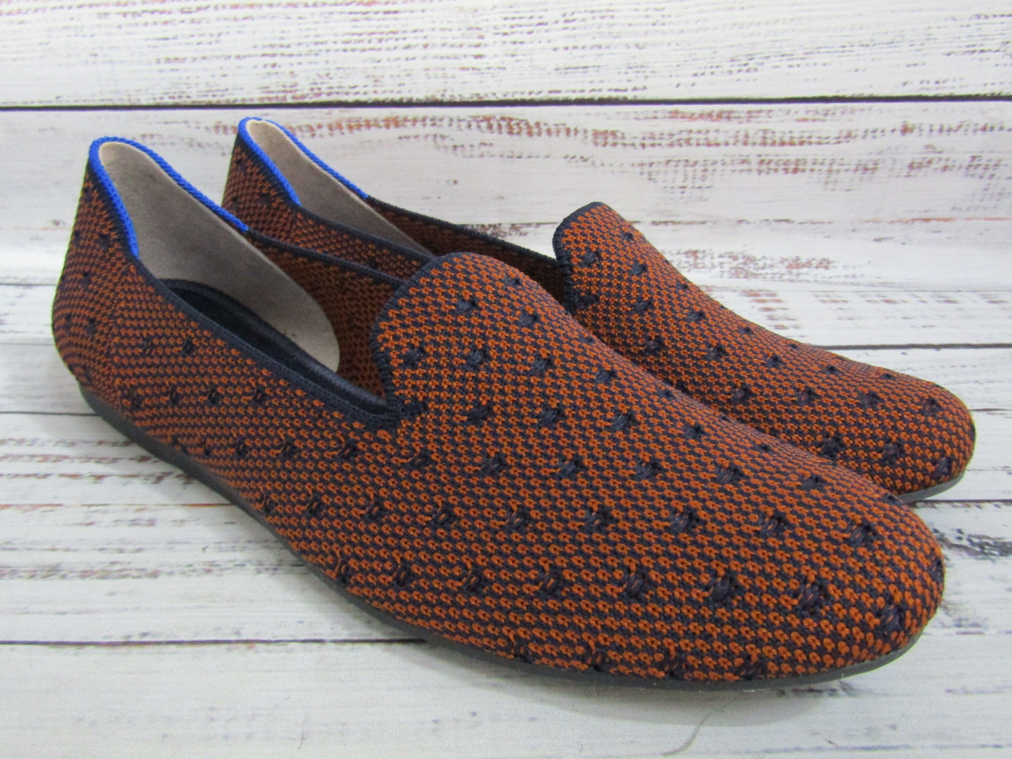 Rothy's The Loafer Women's Brown Sienna Dot Flats Size 6.5