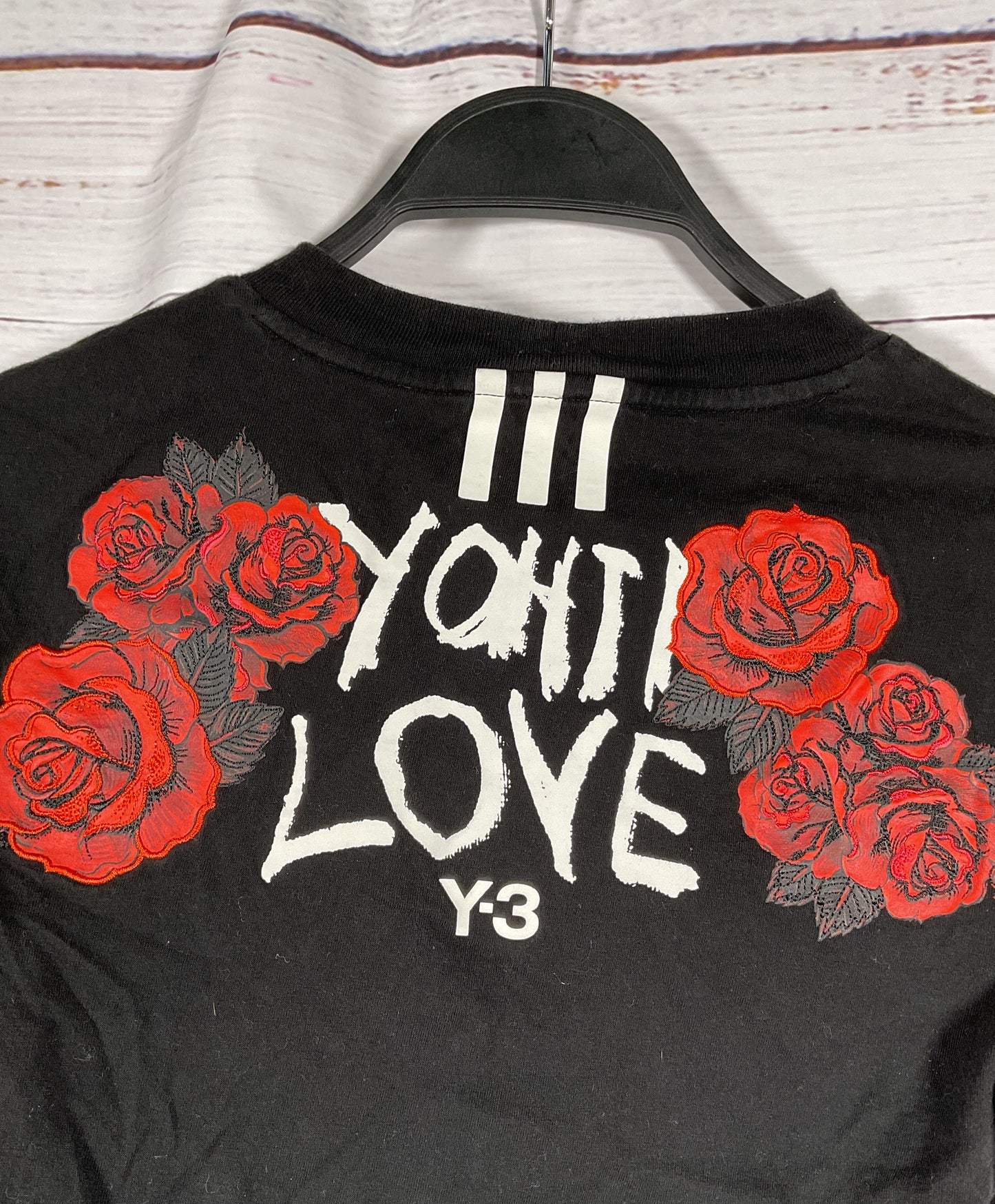 Y-3 Adidas Yohji Yamamoto Black Kids T-shirt - Size XS