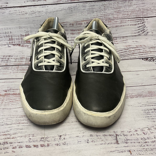 Alexander Mcqueen X Puma Sneakers Black White Leather Shoe Men Size 10 As-Is