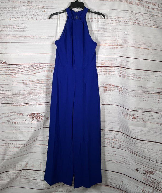 NWT Women's Julia Jordan Twist Front Jumpsuit in Royal Blue Size 8 Retail $139