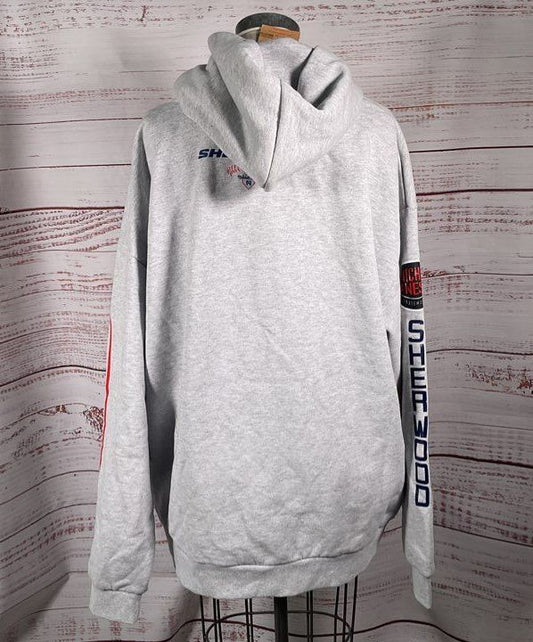Mitchell & Ness x Sherwood Hockey Men's Rep My Hood Pullover Hoodie Gray 2XL