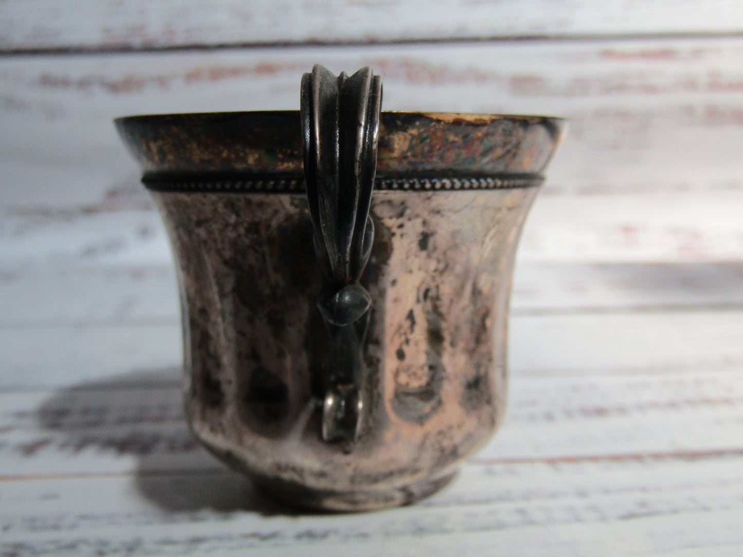 Vintage Eastern European Ornate Sterling Silver Demitasse Espresso Cup