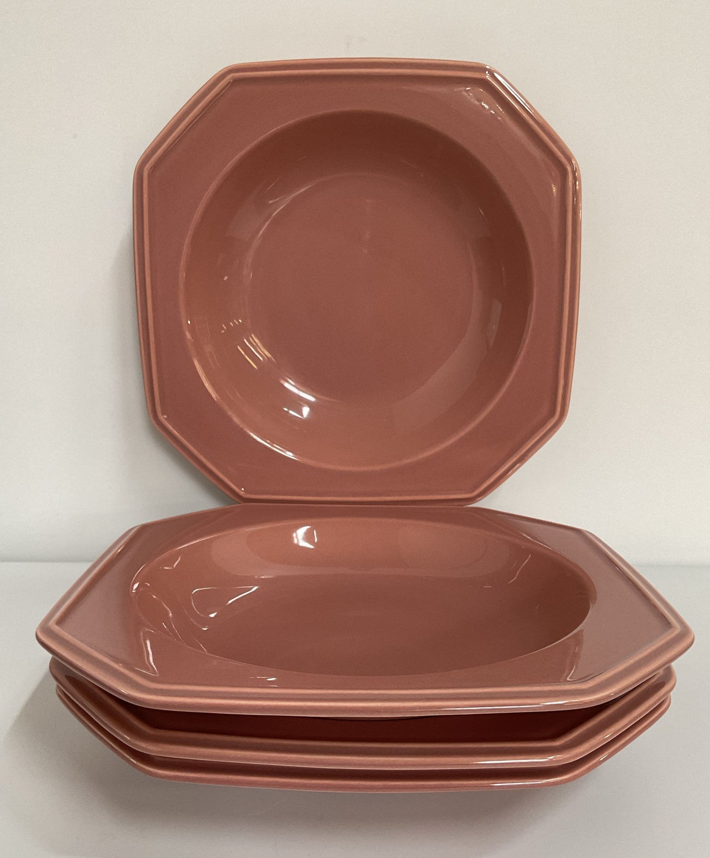 Mikasa English Chintz Rose Gray Pasta Bowl Set of 4