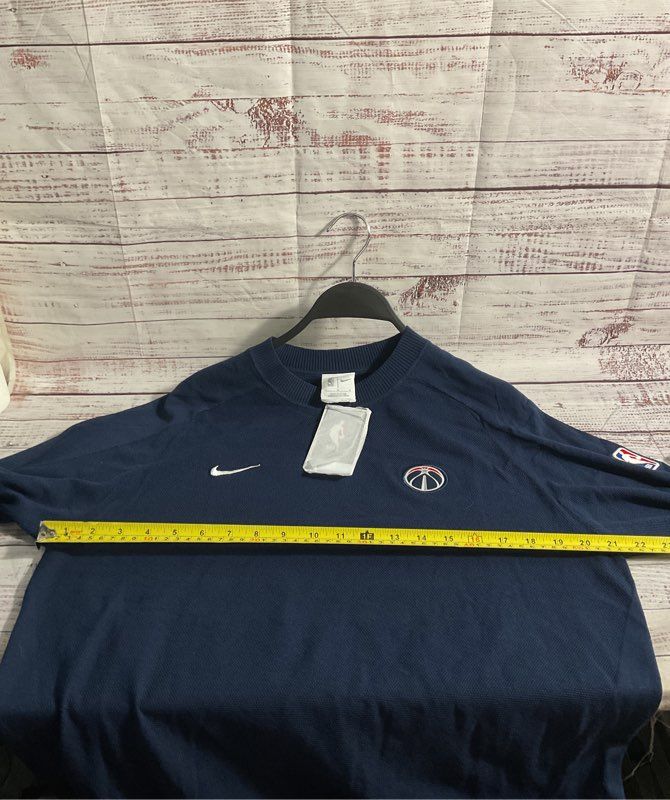 NWT Washington Wizards Sweater Men's Nike Blue NBA Knit Pullover Size L