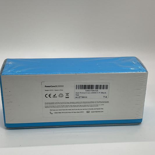 NEW SEALED ANKER Powercore II 20000mAh Power Bank 3-Port Portable Charger