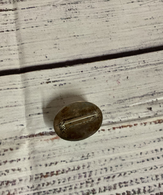 Unbranded Sterling Silver Vintage Brooch with Black Onyx