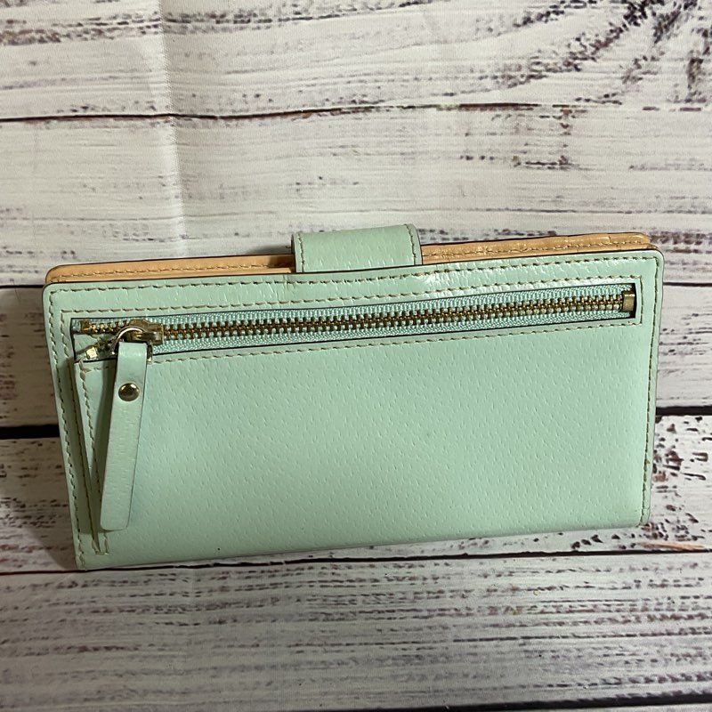 KATE SPADE Leather Seafoam Green Wallet