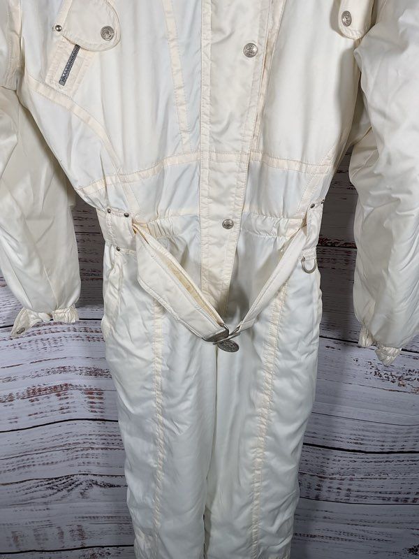 Women's Killy Ski Snow Suit White Polyester Size 8 US