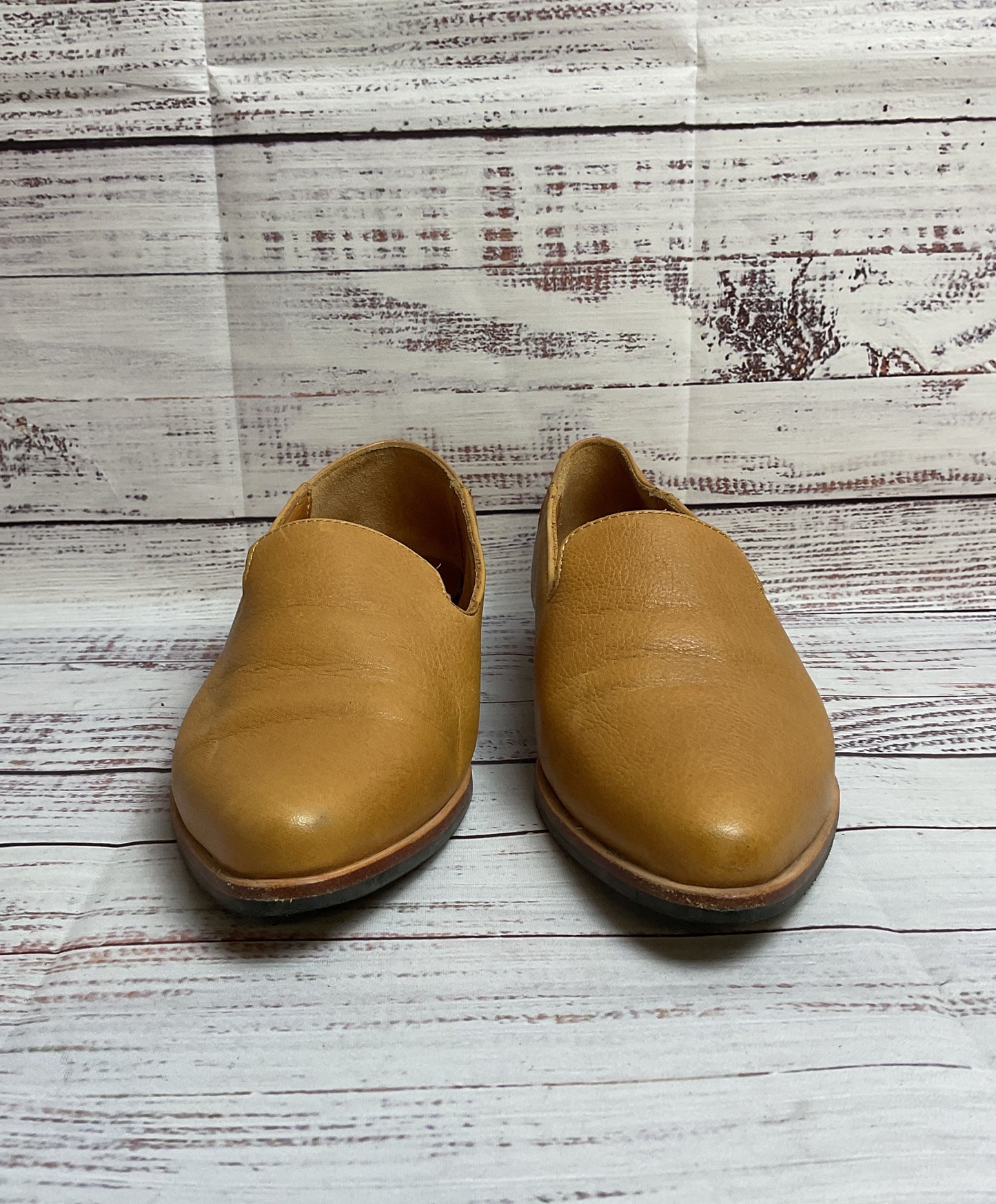 Patina Beige Slip-On Loafer Dress Shoe Women Size 7