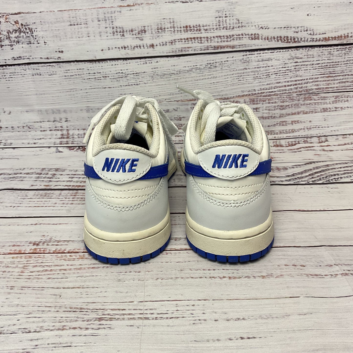 Nike Dunk Low Hyper Royal Blue White Sneaker Athletic Shoe Kids 2Y