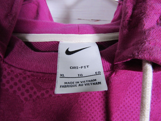Nike Dri-FIT Standard Issue Men's Berry Basketball Pullover Hoodie Size XL