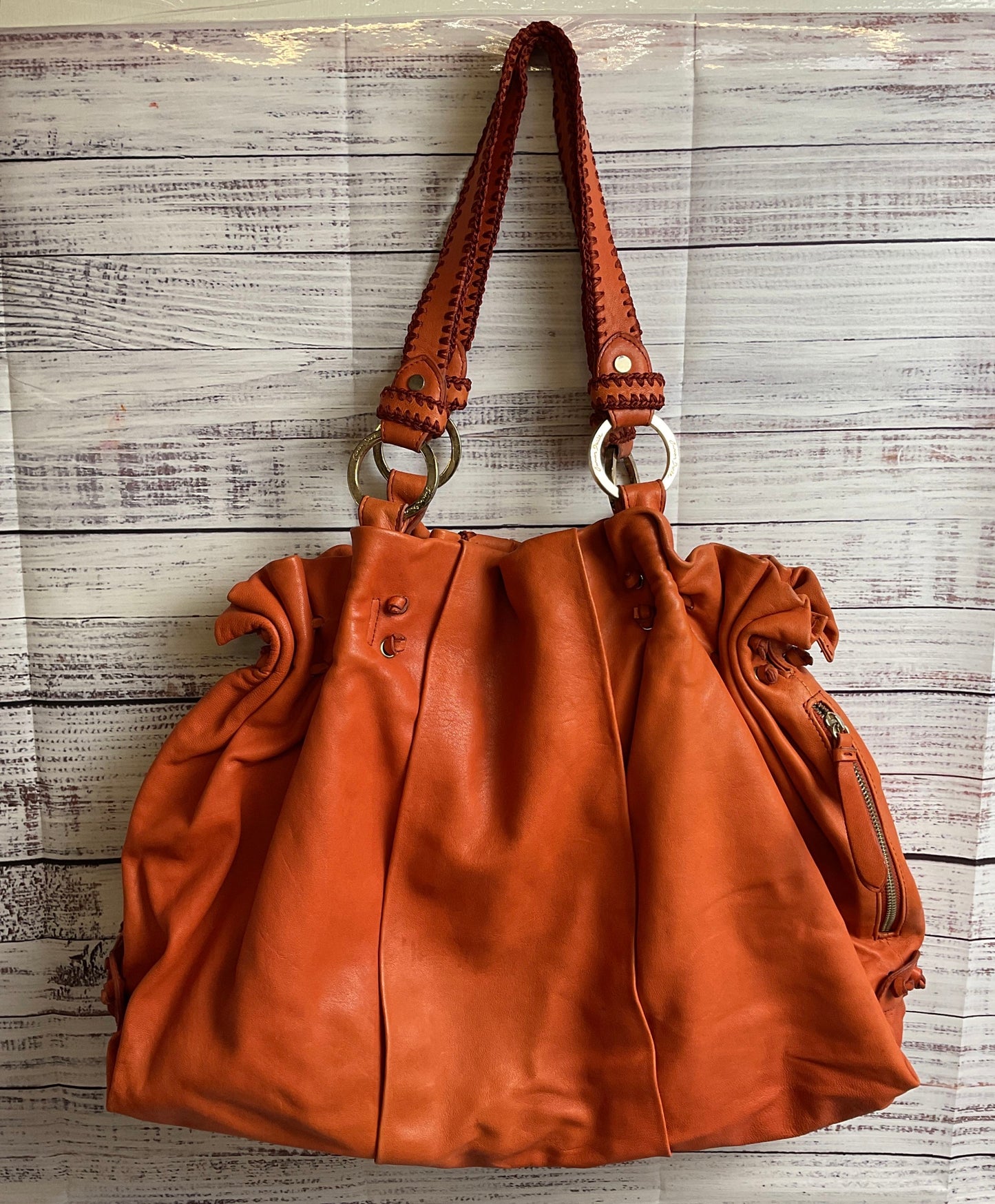 Y2k Karen Drake Orange Hobo Bag