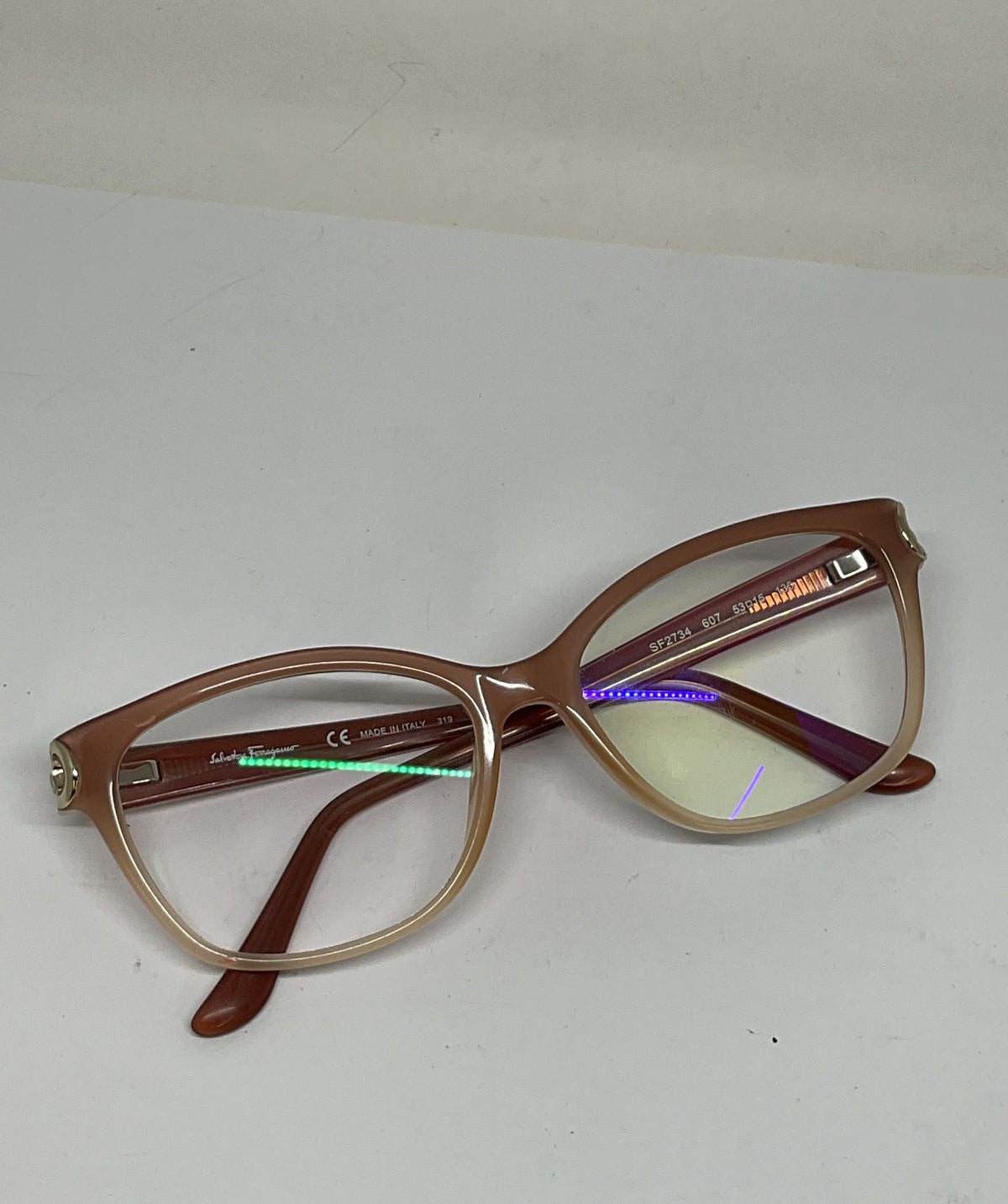 Salvatore Ferragamo SF2734 Brown Eyeglasses Frames - Size 135 Italy